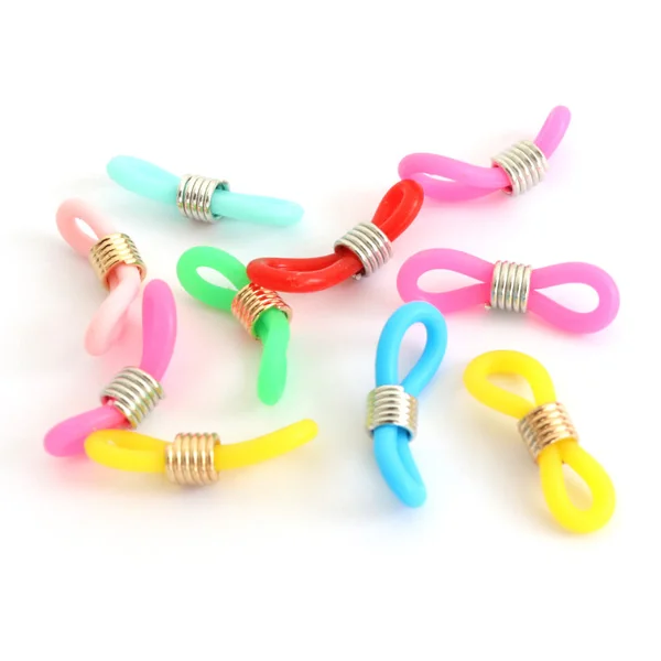 10 embouts pour cordon à lunettes - multicolore
