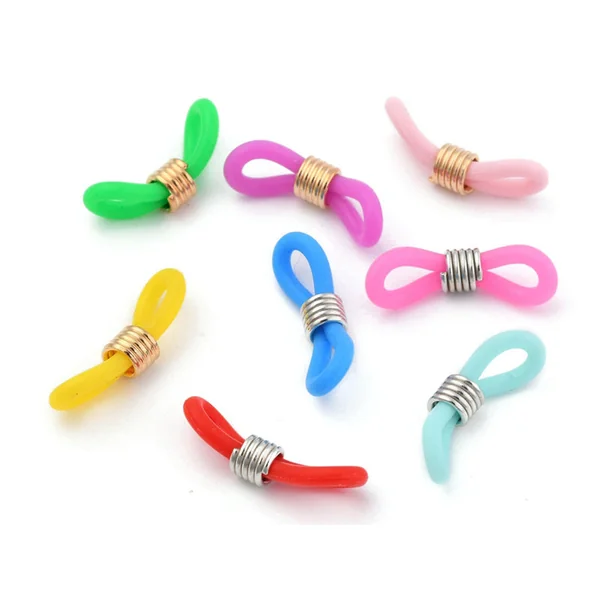 10 embouts pour cordon à lunettes - multicolore