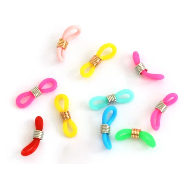 10 embouts pour cordon à lunettes - multicolore