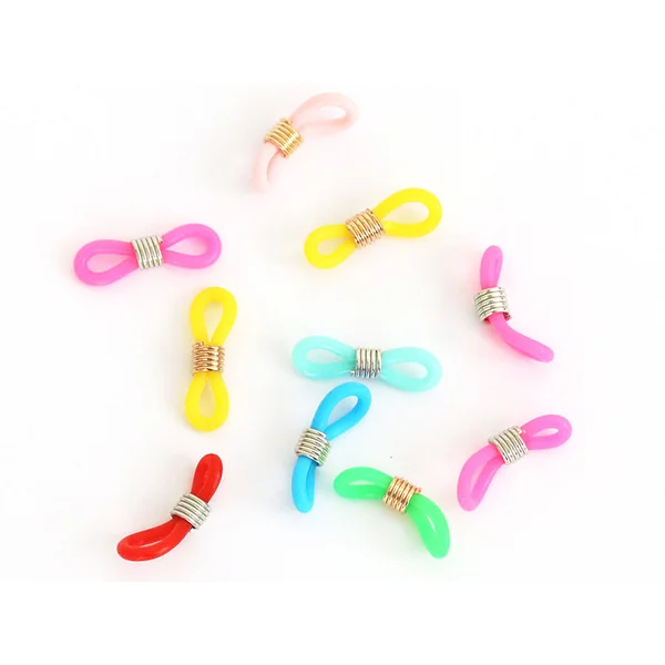 10 embouts pour cordon à lunettes - multicolore
