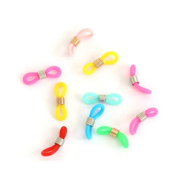 10 embouts pour cordon à lunettes - multicolore
