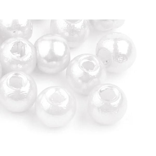 10 perles en plastique imitation perles de culture - 12 mm