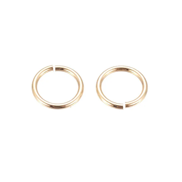 15 anneaux 7 mm - doré à l'or fin 18k