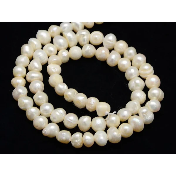 20 perles de culture - forme graine - 5 mm environ