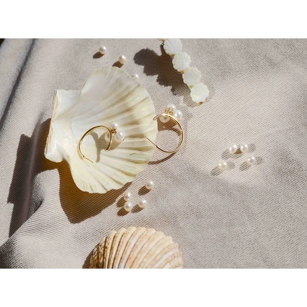 20 perles de culture - forme graine - 8/9 mm
