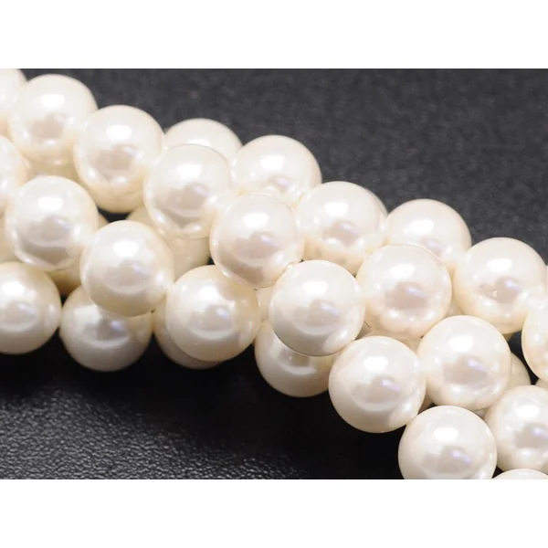 20 perles effet culture rondes - 8 mm