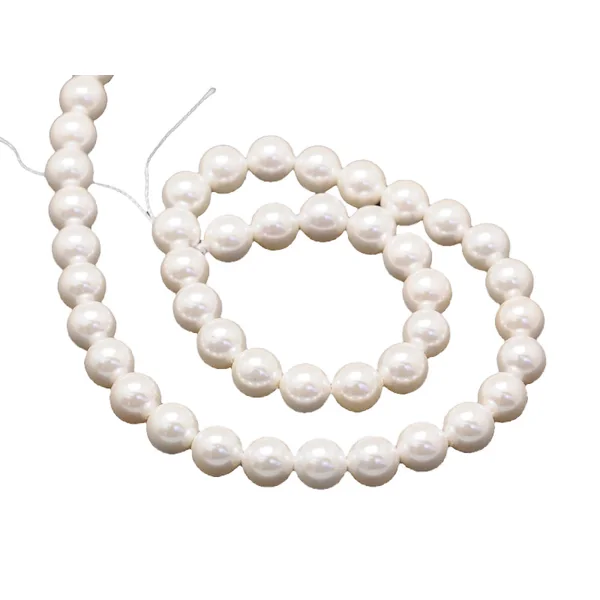 20 perles rondes effet culture - 6 mm