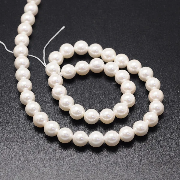 20 perles rondes effet culture - 6 mm