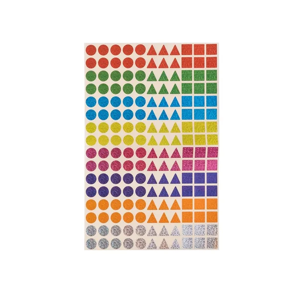 352 gommettes geometriques holographiques - normales*Cléopatre*