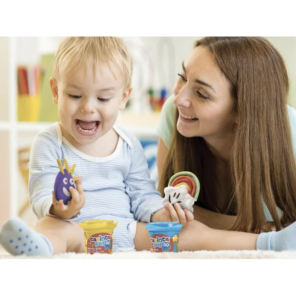 3 pots de pâte à modeler pour bébés et enfants - babydo