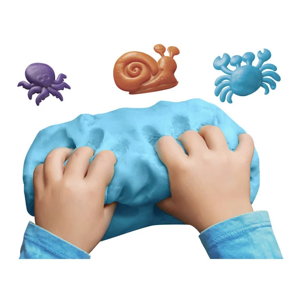 3 pots de pâte à modeler pour bébés et enfants - babydo