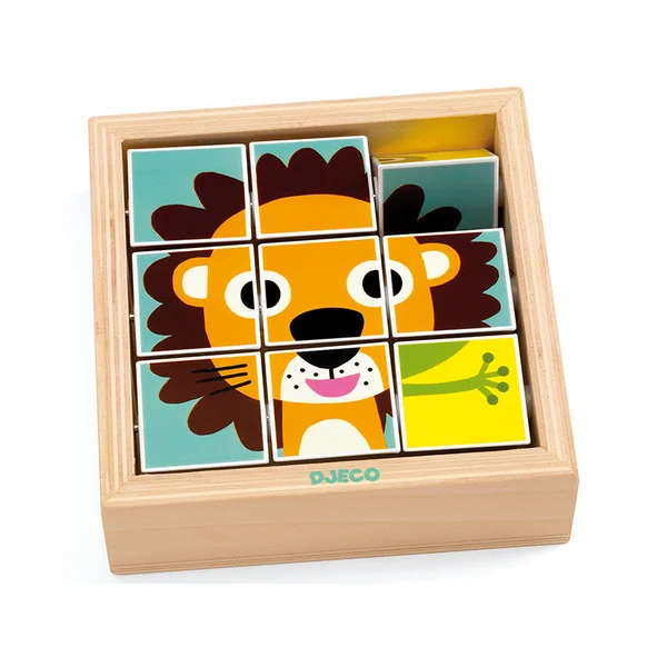 3 puzzles en bois - Tournanimo - 9 pièces