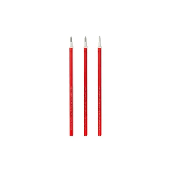 3 Recharges pour Stylo à encre effaçable - Rouge - Legami