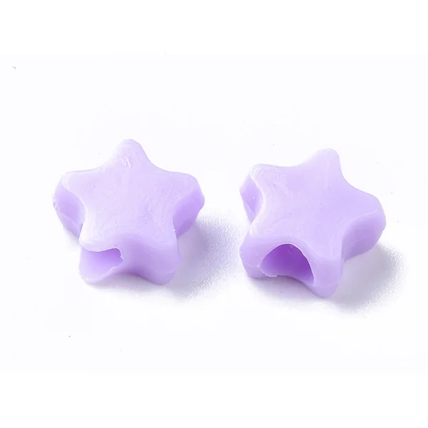 50 perles étoiles - multicolore