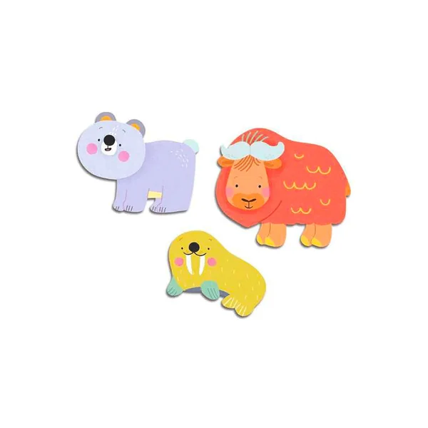 62 Gommettes Stickers Bébé - Animaux de la banquise - Djeco
