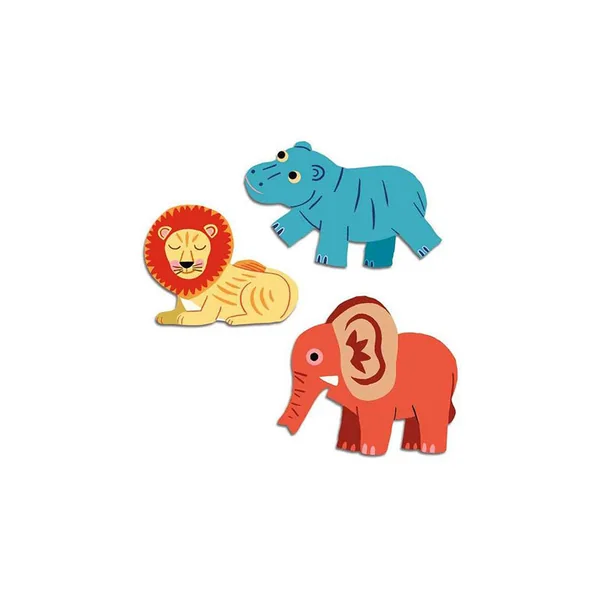 62 Gommettes Stickers Bébé - Animaux de la savane - Djeco