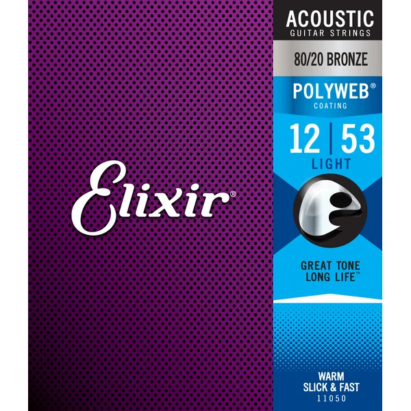 Acoustic 11050 Polyweb 80/20 Bronze 12-53 - jeu de 6 cordes