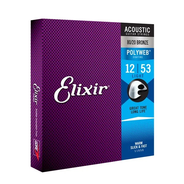 Acoustic 11050 Polyweb 80/20 Bronze 12-53 - jeu de 6 cordes