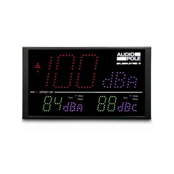 Afficheur et Enregistreur de pression autonome avec micro Audiopole pour prestation conforme au décret du 7 Août 2017