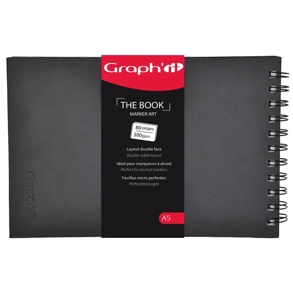 Album dessin The Book (format A5 & A4) 40 feuilles/300 gr