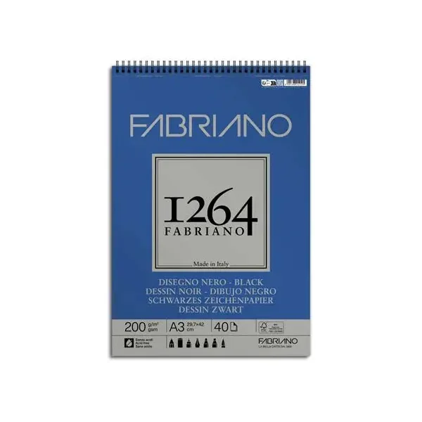 Albums 1264 Dessin noir 200g/m²
