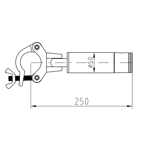 ALUTRUSS CORS-25 Corner Brace 25cm Adaptor