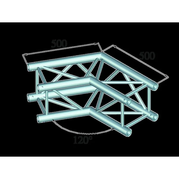ALUTRUSS QUADLOCK S6082C-22 2-way Corner 120°