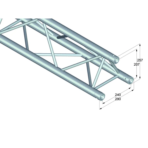 ALUTRUSS TRILOCK 6082-710 3-way Cross Beam
