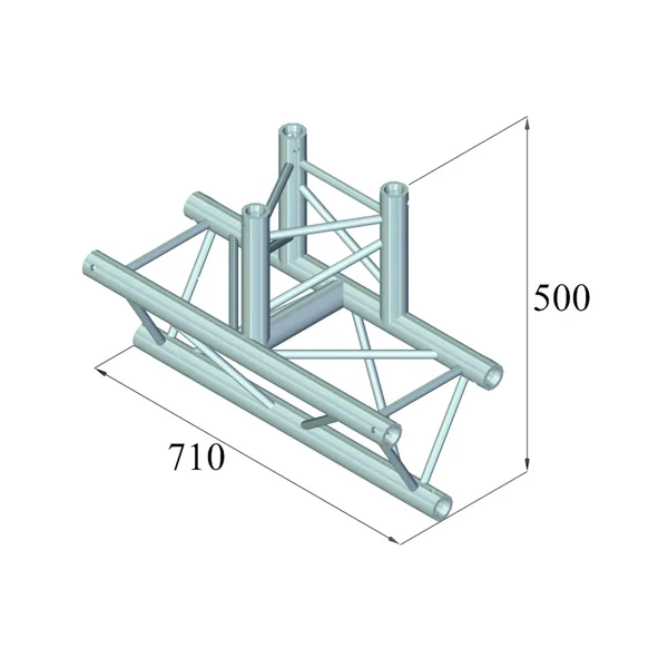 ALUTRUSS TRILOCK 6082AT-38 3-way T-Piece