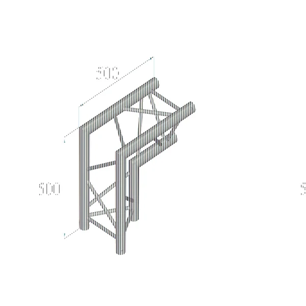 ALUTRUSS TRILOCK E-GL33 C-25 2-way Corner 90° \/