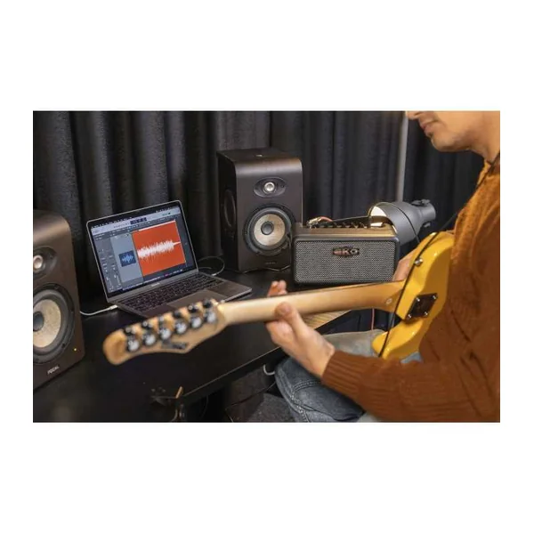 Ampli pour Guitare Electrique EKO BAIO-AMP15 - A modélisations - FX + Bluetooth - HP 2x3" - 15W