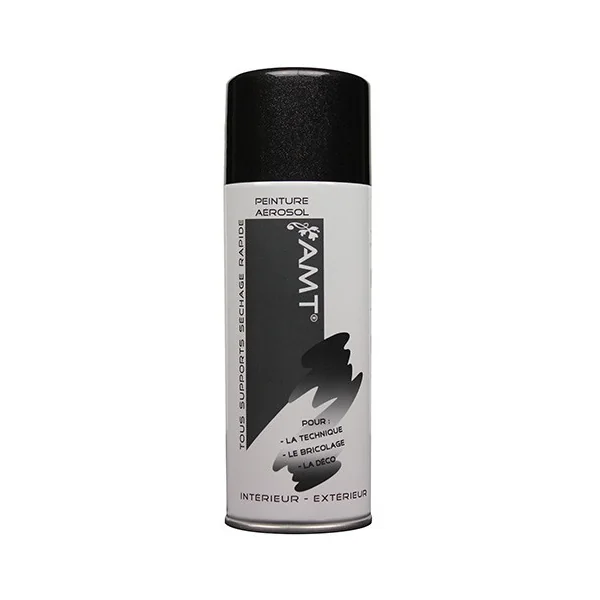 AMT Aérosol Effet métallisé Noir (BPA56)