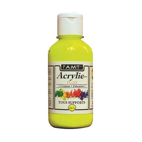 AMT Fevicryl Acrylique éducative & créative Jaune Fluo (ACE280)