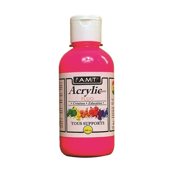 AMT Fevicryl Acrylique éducative & créative Rose Fluo (ACE282)