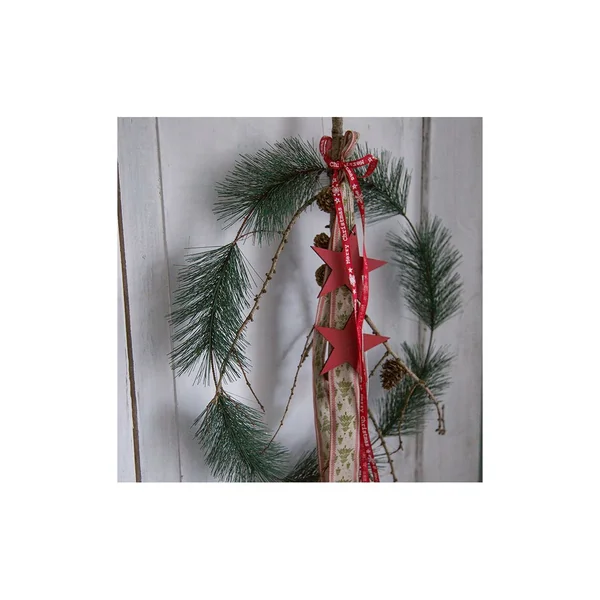 Anneau en métal « Couronne de sapin »