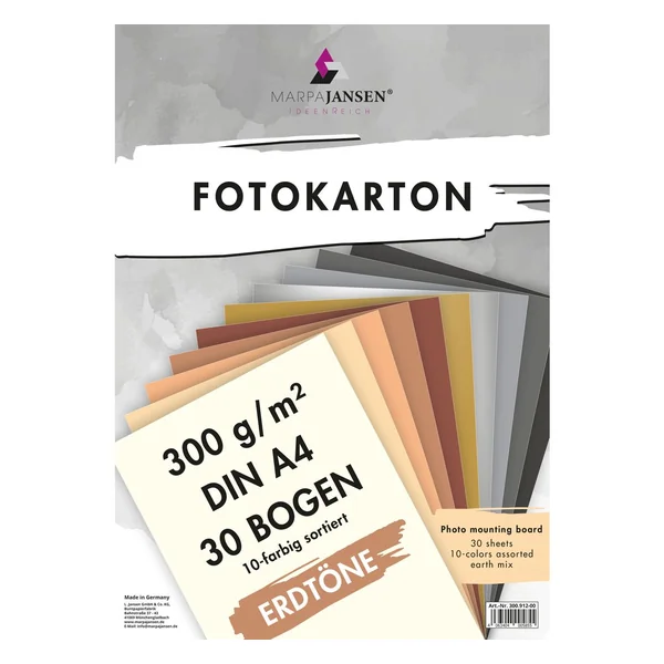 Assortiment de papier cartonné « Tons terre »