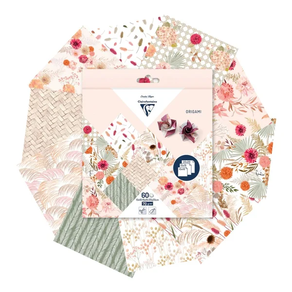 Assortiment de papier de pliage « Fleurs séchées »