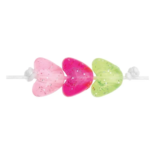 Assortiment de perles itoshii « Cœurs pailletés »