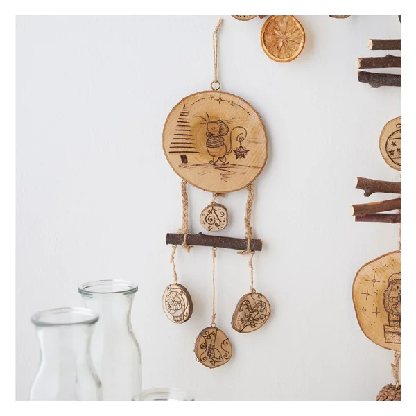 Assortiment de rondelles d'écorce VBS « Rond »