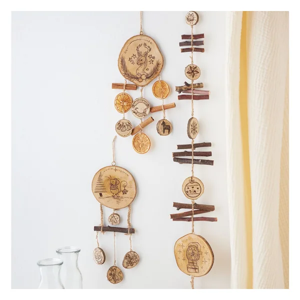 Assortiment de rondelles d'écorce VBS « Rond »