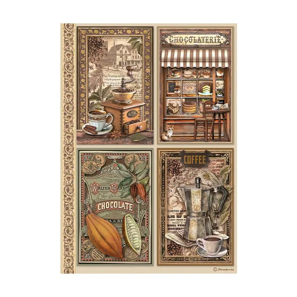 Assortiment de soies de paille à motifs « Coffee and Chocolate »