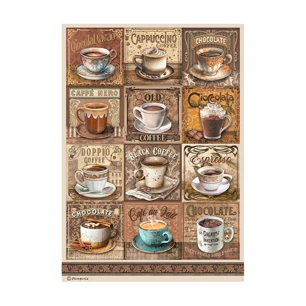 Assortiment de soies de paille à motifs « Coffee and Chocolate »