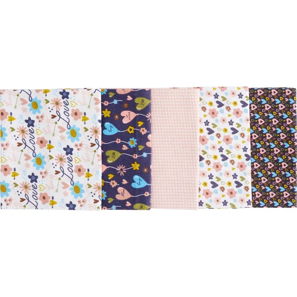 Assortiment de tissus Patchy « Hearts & Flowers »