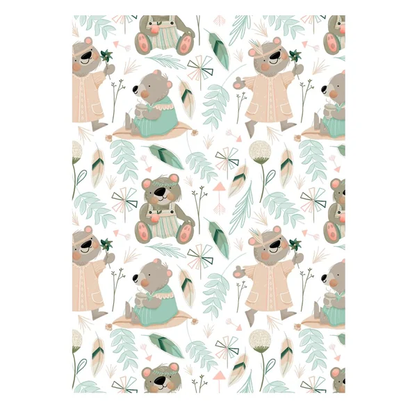 Assortiment de tissus Patchy « Jardin des ours »