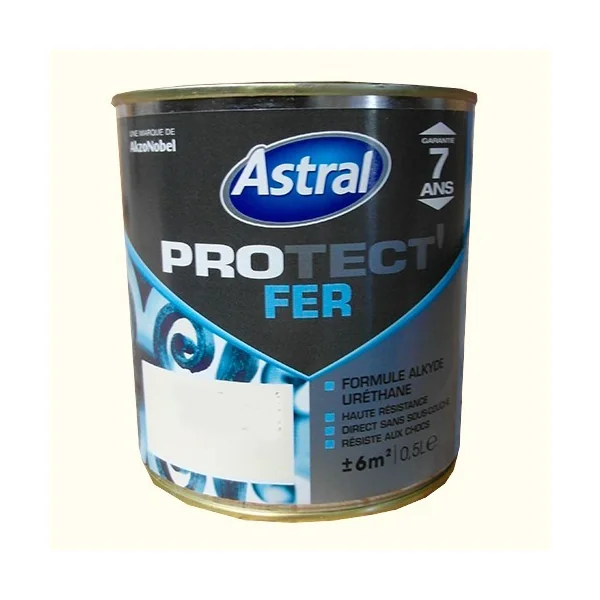ASTRAL Peinture Protect'Fer Blanc Cassé Brillant