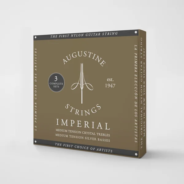 Augustine Strings for classic guitar Imperial Crystal Nylon medium - 3 x Set Imperial Red (medium/medium)