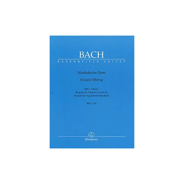Bach J.s. Offrande Musicale en DO Mineur Piano