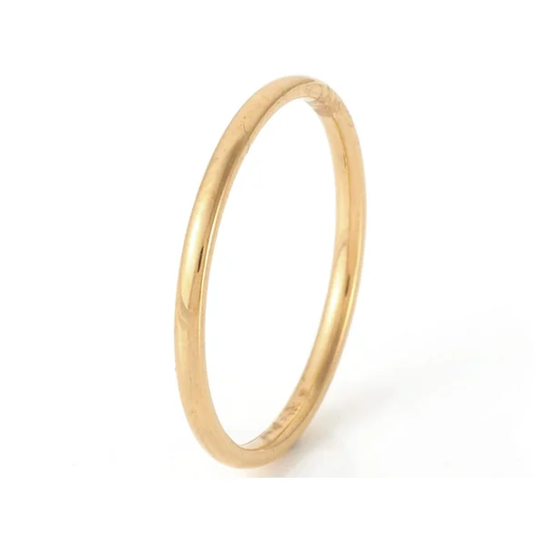 Bague fine - Doré à l'or fin 18K