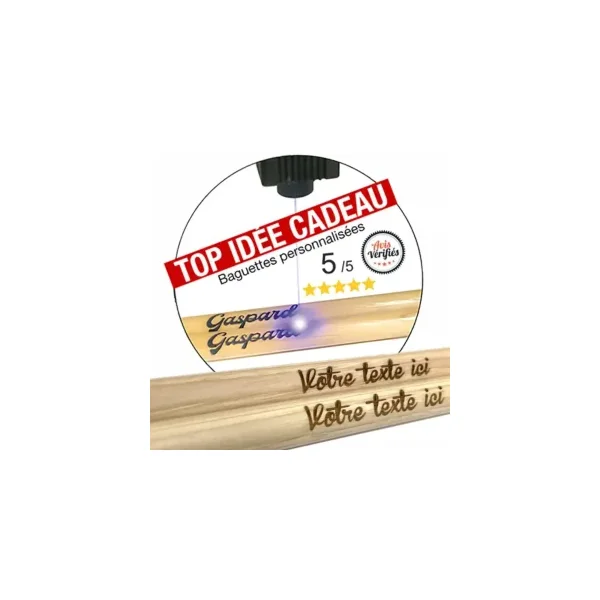 BAGUETTERIE Personnalisation Baguettes Gravure Laser