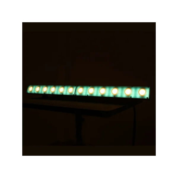 Barre led Power lighting 12X3W crystal gold 12 led W + 54 led SMD RGB